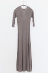 SWAYING/KNIT seamless three-quarter sleeve long skirt SW24SS2L15 gray green PS69